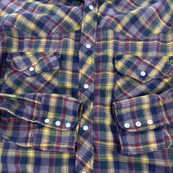 90s Pearl snap western shirt 1990s vintage - Picture 4 of 6